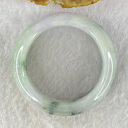 Type A Lavender Green with Dark Green Piao Hua Jadeite Baby Bangle Internal Diameter 40.3mm 48.77g 15.9 by 8.1mm - Huangs Jadeite and Jewelry Pte Ltd