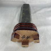 Good Grade Natural Labradorite Tower with Wooden Stand Display 1109.6g 260.5 by 192.7 by 75.2mm - Huangs Jadeite and Jewelry Pte Ltd