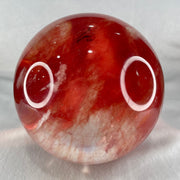 Cherry Quartz Sphere Ball with Wooden Stand 3,320.5g 145.0 by 170.0mm - Huangs Jadeite and Jewelry Pte Ltd