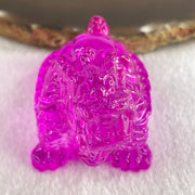 Natural Pink Liuli Dragon Turtle Display 67.93g 60.6 by 37.3 by 36.8mm - Huangs Jadeite and Jewelry Pte Ltd