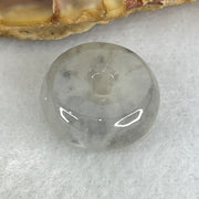 Type A Semi Icy Wuji Grey Jadeite Ping An Kou Charm/Pendant 2.86g 14.1 by 6.7mm - Huangs Jadeite and Jewelry Pte Ltd