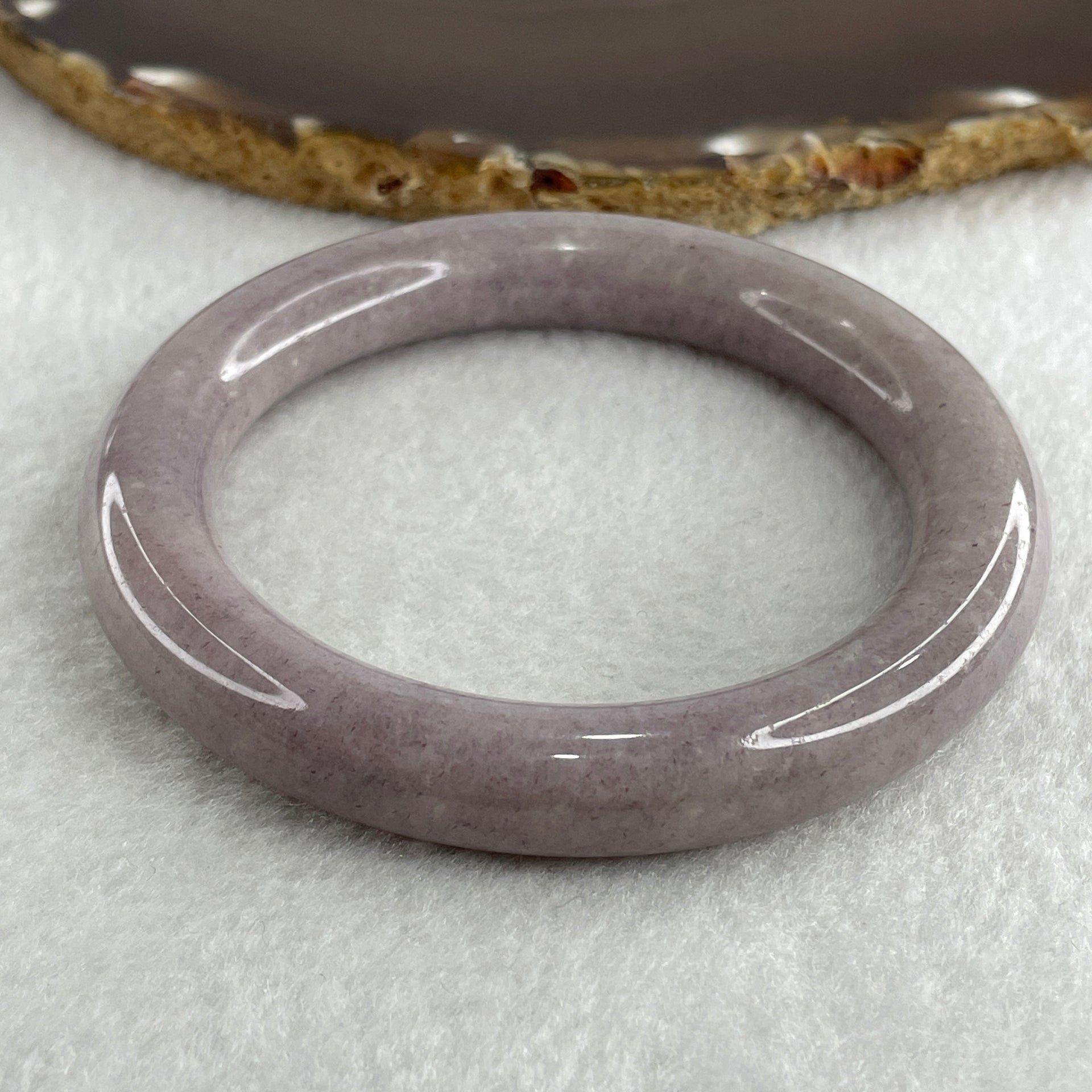 Natural Purple Aventurine Bangle 55.65g Inner Diameter 58.0mm 11.0 by 11.8mm (Very Very Slight Internal Line) - Huangs Jadeite and Jewelry Pte Ltd
