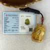 Type A Yellow Jadeite with Benefactor Pendent 84.22g 50.9 by 43.3 by 24.4mm - Huangs Jadeite and Jewelry Pte Ltd