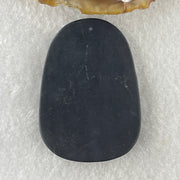 Type A Opaque to Partial Translucent Black Omphacite Jadeite Bat and 3 Legged Toad Pendant 29.98g 51.5 by 36.8 by 8.5mm - Huangs Jadeite and Jewelry Pte Ltd