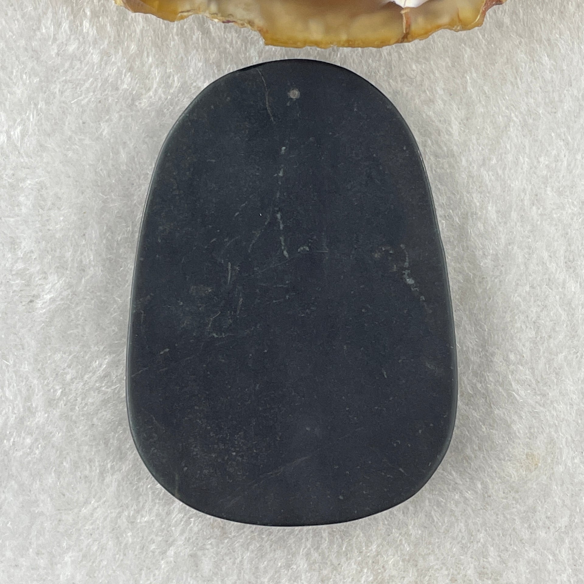 Type A Opaque to Partial Translucent Black Omphacite Jadeite Bat and 3 Legged Toad Pendant 29.98g 51.5 by 36.8 by 8.5mm - Huangs Jadeite and Jewelry Pte Ltd