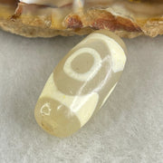 Natural Powerful Tibetan Old Oily Agate 3 Eyes Dzi Bead Heavenly Master (Tian Zhu) 三眼天诛 2.90g 20.1 by 10.1mm - Huangs Jadeite and Jewelry Pte Ltd