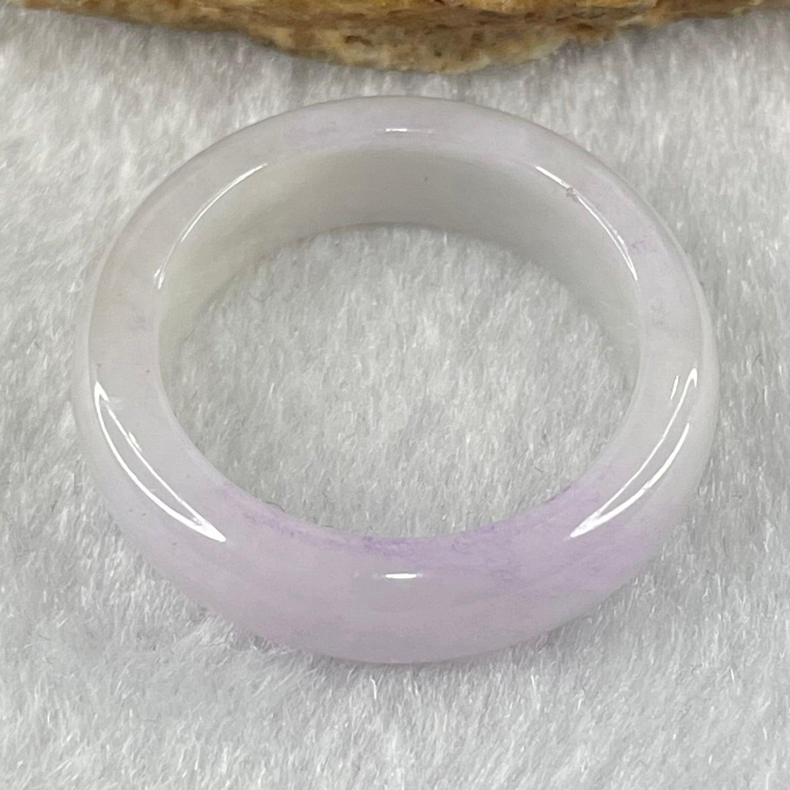 Type A Faint Lavender Jadeite Ring 4.65g 6.7 by 3.8mm US9.4/HK21 (Very Slight Internal Line) - Huangs Jadeite and Jewelry Pte Ltd