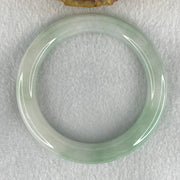 Type A Light Green to White Jadeite Bangle 56.38g Internal Diameter 55.8mm 10.7 by 10.0mm (Internal Lines) - Huangs Jadeite and Jewelry Pte Ltd