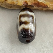 Natural Powerful Tibetan Old Oily Agate Garuda Dzi Bead Heavenly Master (Tian Zhu) 2.86g 19.7 by 10.0mm - Huangs Jadeite and Jewelry Pte Ltd