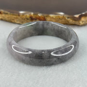 Baby Kids Type A Semi Icy Wuji Grey Jadeite Bangle Internal Diameter 40.1mm 25.02g 11.6 by 6.2mm (Fine Internal Lines) - Huangs Jadeite and Jewelry Pte Ltd