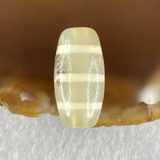 Natural Powerful Tibetan Old Oily Agate 3-Lines Dzi Bead Heavenly Master (Tian Zhu) 三行天诛 3.05g 20.0 by 10.1mm - Huangs Jadeite and Jewelry Pte Ltd