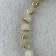 Natural Type A Light Lavender with Brownish Jadeite Beads Bracelet 14.86g 15cm 7.0mm 26 Beads - Huangs Jadeite and Jewelry Pte Ltd