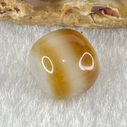 Natural Powerful Tibetan Old Oily Agate 1 Line Dzi Bead Heavenly Master (Tian Zhu) 2.08g 9.8 by 11.3mm - Huangs Jadeite and Jewelry Pte Ltd