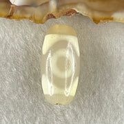 Natural Powerful Tibetan Old Oily Agate 3 Eyes Dzi Bead Heavenly Master (Tian Zhu) 三眼天诛 2.83g 19.9 by 10.0mm - Huangs Jadeite and Jewelry Pte Ltd