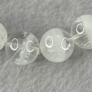 Natural White Phantom Quartz Beads Bracelet 66.98g 20cm 14.7mm 16 Beads - Huangs Jadeite and Jewelry Pte Ltd