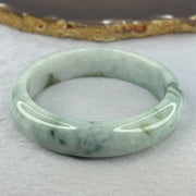 Type A 3 Greens Piao Hua Jadeite Bangle 64.25g Internal Diameter 57.5mm  15.4 by 8.3mm (Internal Lines) - Huangs Jadeite and Jewelry Pte Ltd