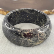 Natural Apache Tears Obsidian Bangle 126.01g Inner Diameter 56.7mm 27.6 by 9.6mm - Huangs Jadeite and Jewelry Pte Ltd