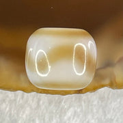 Natural Powerful Tibetan Old Oily Agate Tiger Tooth Daluo Dzi Bead Heavenly Master (Tian Zhu) 2.01g 9.6 by 11.3mm - Huangs Jadeite and Jewelry Pte Ltd