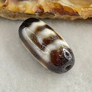 Natural Powerful Tibetan Old Oily Agate Garuda Dzi Bead Heavenly Master (Tian Zhu) 2.86g 19.7 by 10.0mm - Huangs Jadeite and Jewelry Pte Ltd