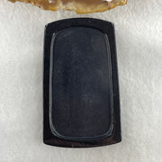 Type A Opaque to Partial Translucent Black Omphacite Jadeite Zhong Kui Pendant 27.73g 61.3 by 37.4 by 8.9mm - Huangs Jadeite and Jewelry Pte Ltd