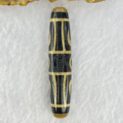 Natural Powerful Tibetan Old Oily Eyed Dharma Vajra Agate Dzi Bead Heavenly Master (Tian Zhu) 二眼金光托天珠 13.43g 57.6 by 12.4mm - Huangs Jadeite and Jewelry Pte Ltd