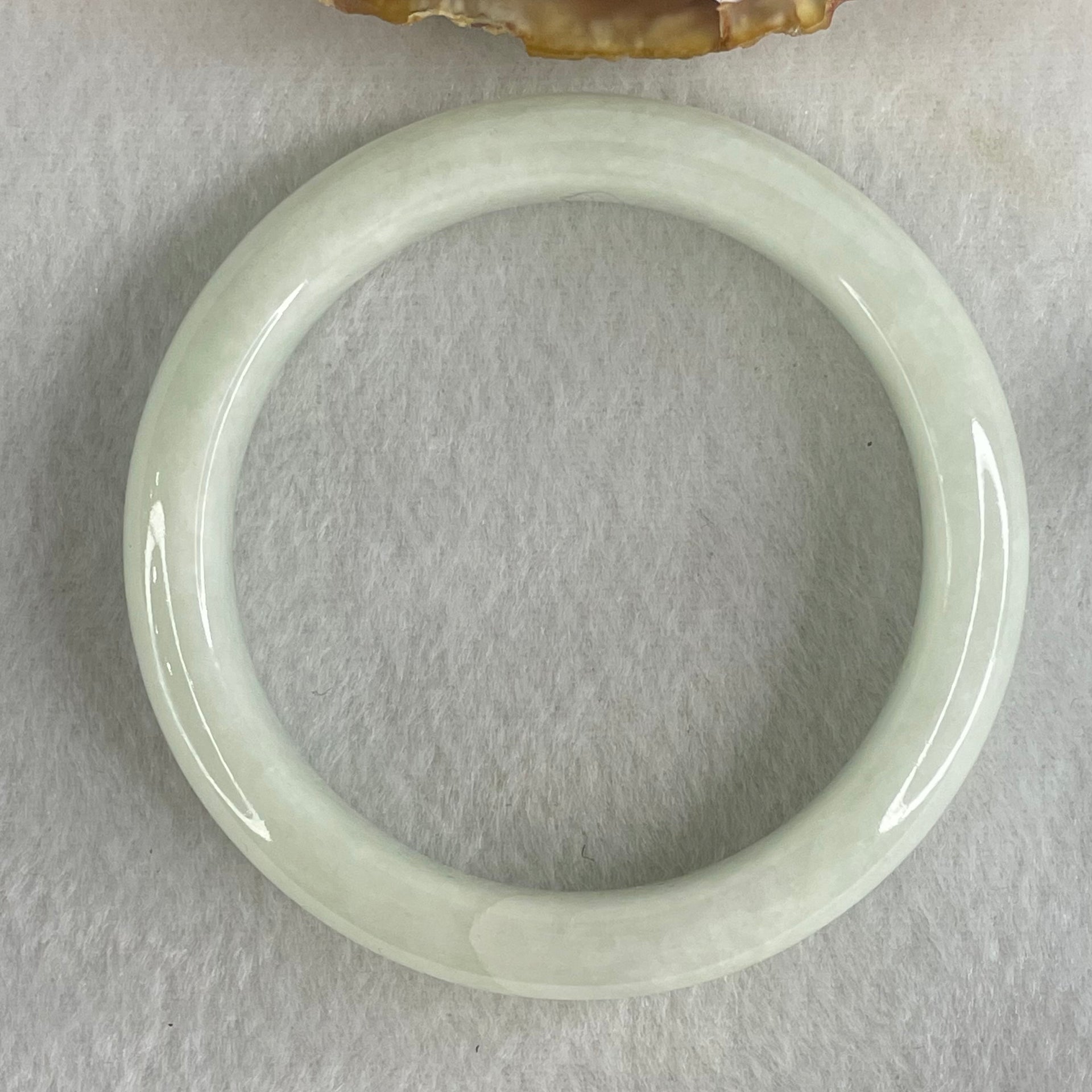 Type A Light Blueish Green Jadeite Bangle 54.57g Inner Diameter 55.1mm 12.4 by 8.4mm (Internal Line) - Huangs Jadeite and Jewelry Pte Ltd