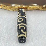 Natural Powerful Tibetan Old Oily Agate 3 Eyes Dzi Bead Heavenly Master (Tian Zhu) 三眼天诛 15.54g 59.1 by 13.1mm - Huangs Jadeite and Jewelry Pte Ltd