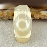 Natural Powerful Tibetan Old Oily Agate 3 Eyes Dzi Bead Heavenly Master (Tian Zhu) 三眼天诛 3.15g 20.0 by 10.5mm - Huangs Jadeite and Jewelry Pte Ltd