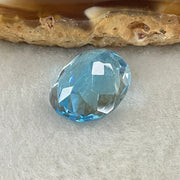 Natural Sky Blue Topaz Oval Shape 10.39ct 14.8 by 11.6 by 7.2mm - Huangs Jadeite and Jewelry Pte Ltd