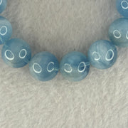 Natural Aquamarine Beads Bracelet 67.80g 18cm 15.3mm 14 Beads - Huangs Jadeite and Jewelry Pte Ltd