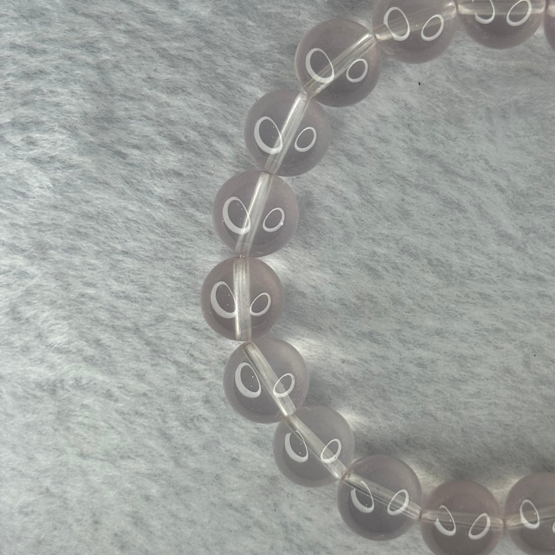 Natural Rose Quartz Beads Bracelet 天然玫瑰石英珠手链 32.98g 17cm 10.9mm 19 Beads - Huangs Jadeite and Jewelry Pte Ltd