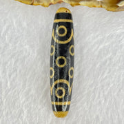 Natural Powerful Tibetan Old Oily Dark and Light Brown Agate 15 Eyes Dzi Bead Heavenly Master (Tian Zhu) 十五眼天诛 14.35g 58.1 by 13.1mm - Huangs Jadeite and Jewelry Pte Ltd