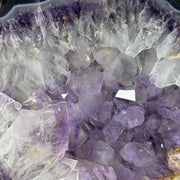 Natural Tree Shape Amethyst Cave with Wooden Stand Display 27,441.2g 410 by 235.0 by 505.0mm - Huangs Jadeite and Jewelry Pte Ltd