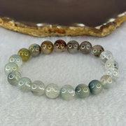 Natural Blue Rabbit Hair Rutilated Quartz Beads Bracelet 25.33g 16.5cm 9.9mm 20 Beads - Huangs Jadeite and Jewelry Pte Ltd