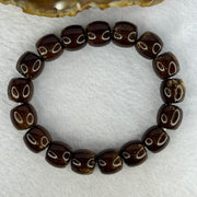 Old Bodhi Seed Beads Bracelet 紫金鼠手链 22.06g 18.5cm 11.8mm 17 Beads - Huangs Jadeite and Jewelry Pte Ltd