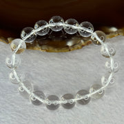 Natural Clear Quartz Bracelet 天然白水晶手链 28.91g 16cm 10.6mm 18 Beads - Huangs Jadeite and Jewelry Pte Ltd