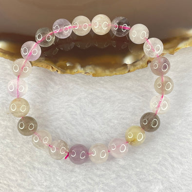 Natural super 7 Crystal Bracelet 19.37g 8.9mm 22beads - Huangs Jadeite and Jewelry Pte Ltd