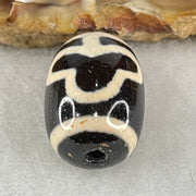 Natural Powerful Tibetan Old Oily Agate Double Bodhi Tree Dzi Bead Heavenly Master (Tian Zhu) 菩提树天珠 4.50g 17.9 by 12.8mm - Huangs Jadeite and Jewelry Pte Ltd