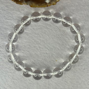 Natural Clear Quartz Bracelet 天然白水晶手链 30.67g 17cm 10.6mm 19 Beads - Huangs Jadeite and Jewelry Pte Ltd