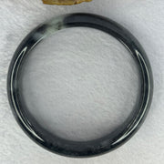Type A Wuji Greyish Black Jadeite Bangle 70.00g Internal Diameter 60.7mm 16.1 by 8.1mm (Close to Perfect) - Huangs Jadeite and Jewelry Pte Ltd