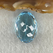 Natural Sky Blue Topaz Oval Shape 13.48ct 17.2 by 12.2 by 7.9mm - Huangs Jadeite and Jewelry Pte Ltd