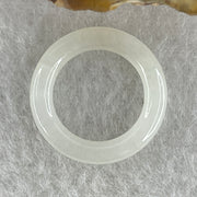 Natural Type A White Jadeite Mini Round Shape Pendant | Harmony, Peace & Wholeness Talisman (1.46g | 3.2 x 3.5mm | Internal Line) - Huangs Jadeite and Jewelry Pte Ltd
