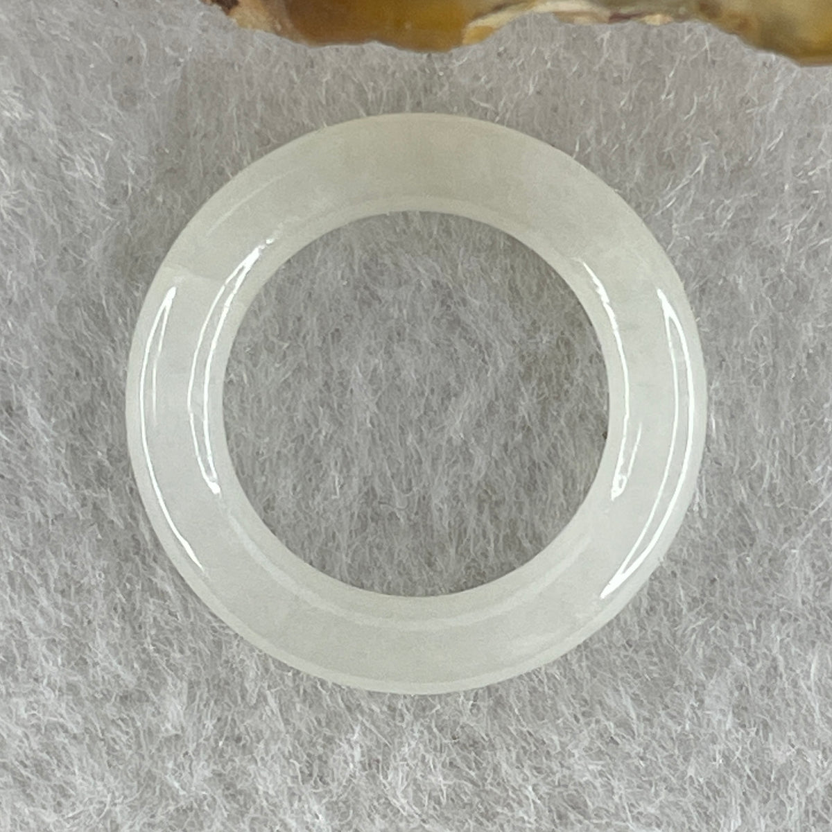 Natural Type A White Jadeite Mini Round Shape Pendant | Harmony, Peace & Wholeness Talisman (1.46g | 3.2 x 3.5mm | Internal Line) - Huangs Jadeite and Jewelry Pte Ltd