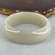Type A Faint Green Lavender Jadeite Bangle Internal Diameter 53.6mm 69.94g 19.5 by 7.6mm (Internal Lines) - Huangs Jadeite and Jewelry Pte Ltd