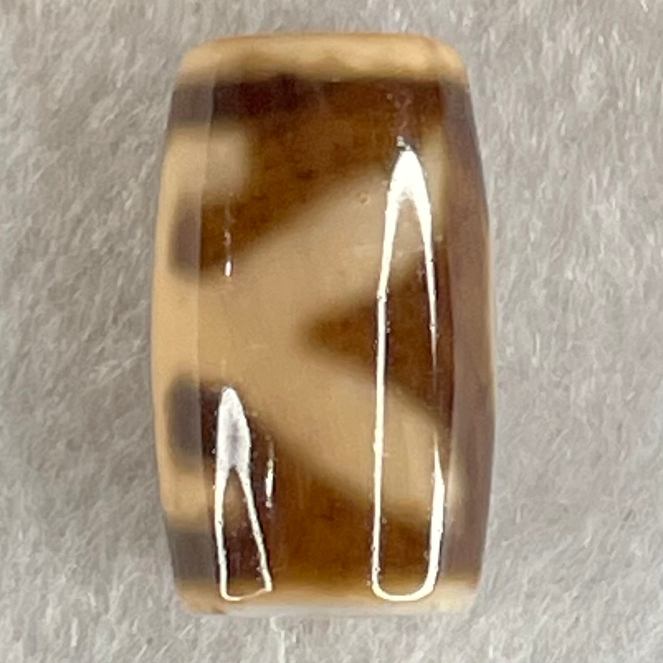 Natural Powerful Tibetan Old Oily Agate Patina Guiren Tairen Human Dzi Bead Totem Amulet Heavenly Master (Tian Zhu) 贵人天诛 4.62g 19.8 by 11.6mm - Huangs Jadeite and Jewelry Pte Ltd