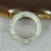 Type A Light Grey with Grey Wuji Piao Hua Jadeite Ring 10.22g 13.3 by 4.4mm US8.5 HK19 - Huangs Jadeite and Jewelry Pte Ltd