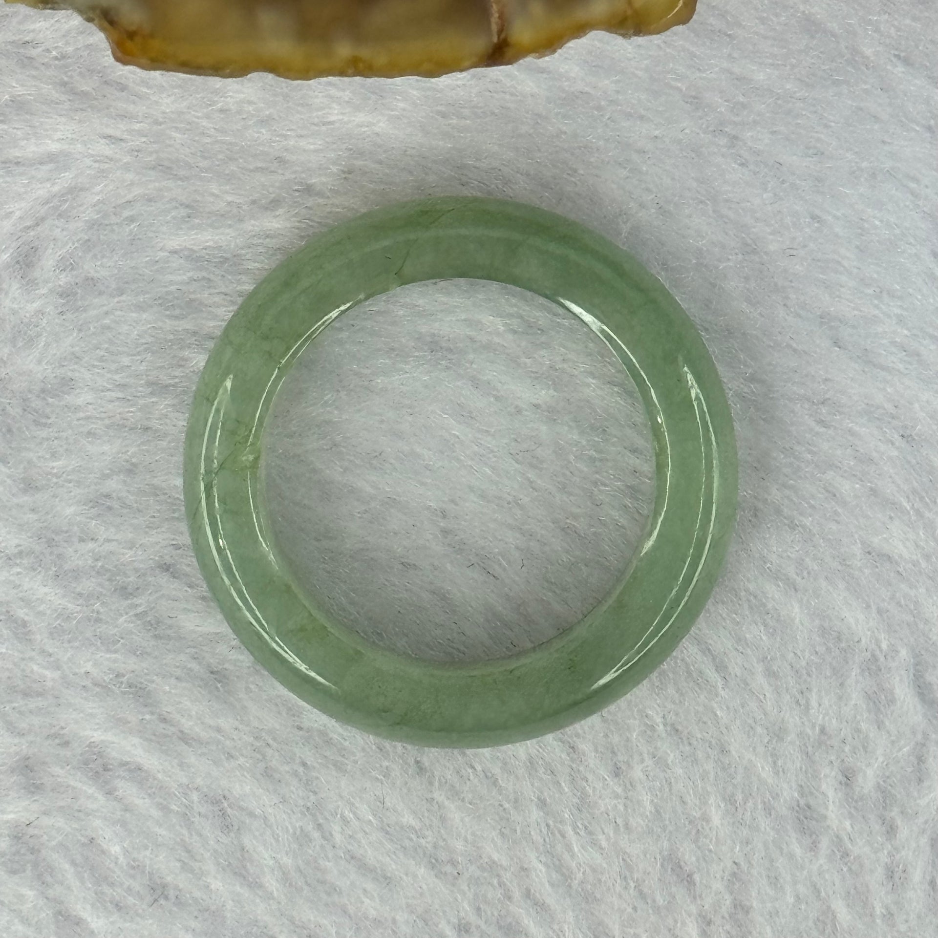 Type A Green Jadeite Ring 3.89g 5.5 by 3.8mm US7.25 HK16 (External Line) - Huangs Jadeite and Jewelry Pte Ltd