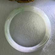 Type A Light Green and Lavender Jadeite Bangle Internal Diameter 55.3mm 81.56g 13.3 by 8.1mm (Internal Lines) - Huangs Jadeite and Jewelry Pte Ltd