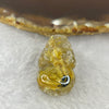 Above Average Grade Natural Golden Rutilated Quartz Pixiu Charm for Bracelet 天然金发水晶貔貅 10.47g 27.2 by 17.2 by 13.4mm - Huangs Jadeite and Jewelry Pte Ltd