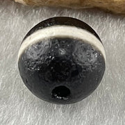Natural Powerful Tibetan Old Oily Agate 1 Lines Dzi Bead Heavenly Master (Tian Zhu) 1.43g 10.0 by 10.4mm - Huangs Jadeite and Jewelry Pte Ltd